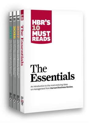 cover image of HBR's 10 Must Reads Big Business Ideas Collection (2015-2017 plus the Essentials) (4 Books) (HBR's 10 Must Reads)